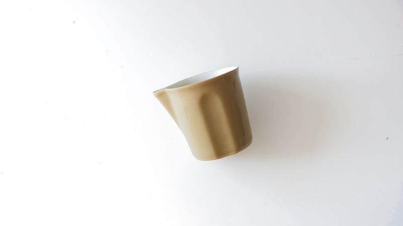 hand cast porcelain mini milk pitcher